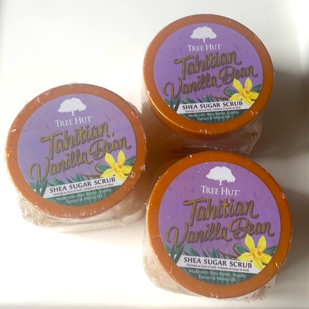 Treehut Tahitian Vanilla Bean shea sugar scrub